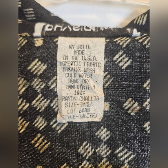 Physical Attraction 2pc Matching Pant Set Size S Tall Black & Cream #W-624 - Picture 3 of 15